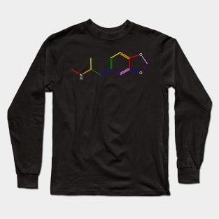 Ecstasy Rainbow Molecule Chemistry Long Sleeve T-Shirt